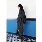 Midi Slit Sweater Dress Dark Gray - One Size