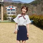 Colored Mini A-line Skirt