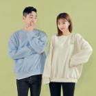 Couple Printed Pastel Sweatshirt