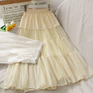 Patchwork Midi Skirt