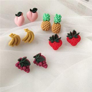 Fruit Eat Stud / Clip On Earring