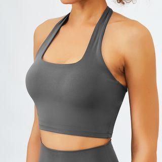 Halter Crop Sports Tank Top