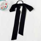 Ribbon Hair Tie Black - One Size