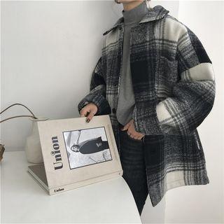 Gingham Lapel Jacket