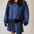 Loose-fit Long-sleeve Top / Loose-fit Shorts