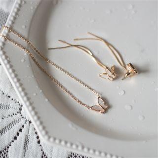 Shell Butterfly Fringed Earring