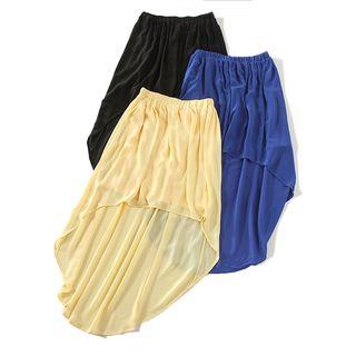 Deep Back Midi Skirt