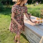Floral Loose-fit Mini Dress / Midi Dress