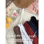 V-neck Linen Blend Boxy T-shirt