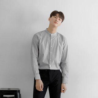 Mandarin-collar Shirt (3 Designs)