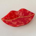 Lips Hair Claw Red - One Size