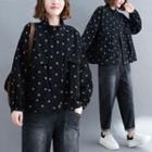 Dotted Zip Jacket Black - One Size