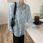 Tie-dyed Shirt Light Blue - One Size