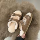 Fleece Lined Slide Sandals