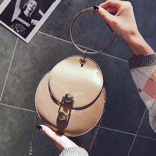 Chain Strap Hoop Handle Crossbody Bag