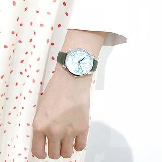 Leaf Print Strap Watch