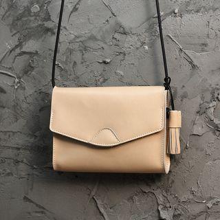 Genuine Leather Envelope Crossbody Bag