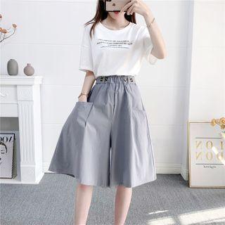 High-waist Loose Fit Pocket Detail Shorts