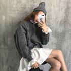 Loose-fit Mock-two Pullover Dress