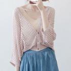 Perforated Buttoned Light Jacket
