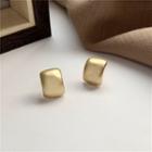 Square Earring Stud Earring - 1 Pair - Gold - One Size
