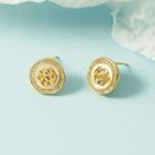 Rose Shell Alloy Earring 1 Pair - Gold - One Size
