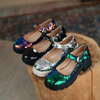 Sequined Mary Jane Shoes