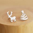 Sterling Silver Christmas Studs