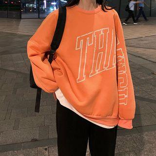 Lettering Long -sleeved Sweatshirt