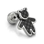 Kenny Bear Earring In Black (single) Ip Black - One Size