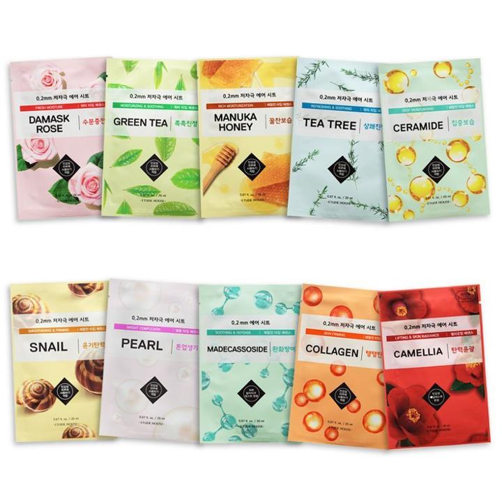 Etude House - 0.2 Therapy Air Variety Mask Set 10 Pcs