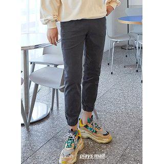 Drawstring Washed Jogger Pants
