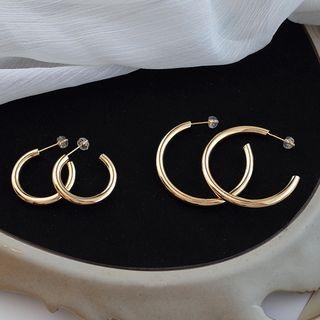 Open Hoop Drop Earring