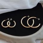 Open Hoop Drop Earring