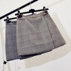 Houndstooth A-line Wrap Skirt