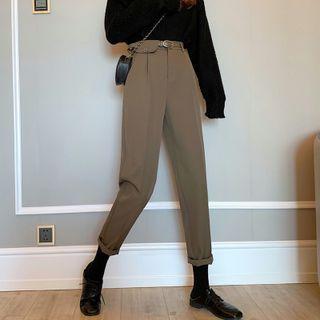 Plain Dress Pants / Belt / Set