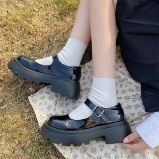 Platform Block Heel Mary Jane Shoes (various Designs)