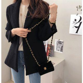 Tweed Wool Blend Jacket One Size
