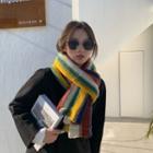 Colour Block Knit Shawl