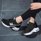 Platform Mesh Lace-up Sneakers