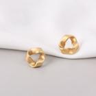 Copper Triangle Earring 1 Pair - Gold - One Size