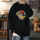Planet Jacquard Oversize Sweater
