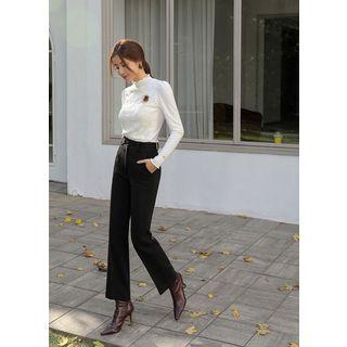 High-waist Loose-fit Dress Pants