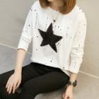 Star Splattered Long-sleeve T-shirt
