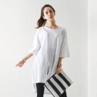 Slit-detail Long T-shirt