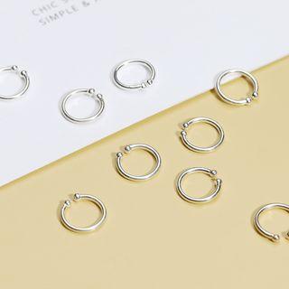 925 Sterling Silver Mini Open Hoop Earring