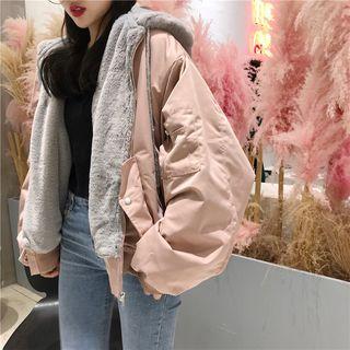 Hooded Zip-up Bomber Jacket