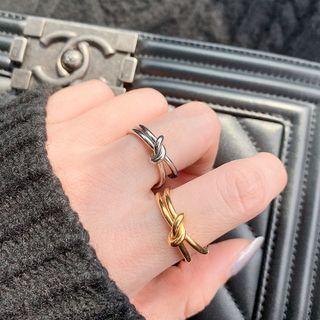 Knot Layered Stainless Steel Ring