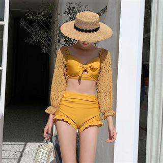 Set: Panel Swim Top + Bottom