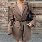 Long-sleeve Single-breasted Blazer